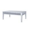 48″ Silver Mirrored Rectangular Mirrored Coffee Table