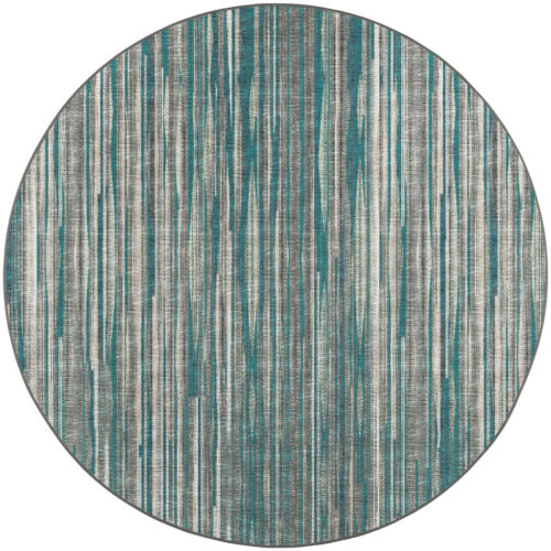 10′ Blue Round Ombre Tufted Handmade Area Rug