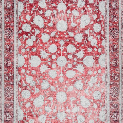 9′ X 13′ Red Oriental Distressed Non Skid Area Rug