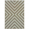 9′ X 13′ Blue and Gray Geometric Stain Resistant Indoor Outdoor Area Rug