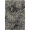 6′ x 9′ Gray Abstract Shag Power Loom Area Rug