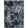 10′ X 13′ Blue Grey And Beige Abstract Power Loom Stain Resistant Area Rug