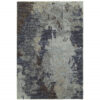 5′ X 7′ Navy And Blue Abstract Power Loom Stain Resistant Area Rug