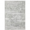 8′ X 10′ Sage Green Grey Ivory And Silver Oriental Printed Stain Resistant Non Skid Area Rug