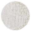 10′ White Round Shag Tufted Handmade Area Rug