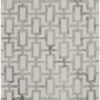 10′ X 13′ Ivory And Taupe Wool Geometric Tufted Handmade Area Rug