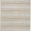 5′ X 8′ Tan Gray And Silver Striped Hand Woven Area Rug