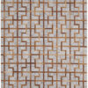 8′ X 11′ Tan Brown And Gray Geometric Hand Woven Area Rug