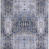 8′ X 11′ Blue Gray And Taupe Abstract Stain Resistant Area Rug