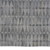 5′ X 8′ Gray Silver And Ivory Geometric Hand Woven Stain Resistant Area Rug With Fringe