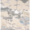 12′ X 15′ Ivory Gray And Blue Abstract Area Rug