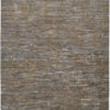 10′ X 13′ Brown And Gray Wool Abstract Hand Knotted Area Rug