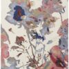 8′ X 10′ Blue Pink And Gray Wool Floral Tufted Handmade Area Rug