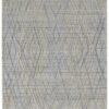 10′ Gray And Ivory Abstract Hand Woven Runner Rug