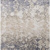 10′ X 13′ Tan Ivory And Blue Abstract Power Loom Distressed Area Rug