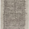 9′ X 12′ Tan And Brown Wool Plaid Tufted Handmade Stain Resistant Area Rug