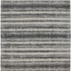 4′ X 6′ Gray Ivory And Black Abstract Hand Woven Area Rug