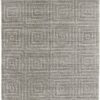 4′ X 6′ Gray And Silver Striped Hand Woven Area Rug