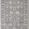 8′ X 10′ Taupe And Ivory Floral Power Loom Area Rug