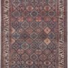 10′ X 14′ Brown Red And Ivory Floral Power Loom Area Rug