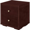 19″ Espresso Two Drawer Nightstand