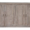 72″ Sand Solid and Manufactured Wood Distressed Credenza