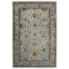 8′ x 11′ Orange and Ivory Floral Power Loom Area Rug