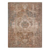 9′ x 12′ Taupe Medallion Power Loom Area Rug With Fringe