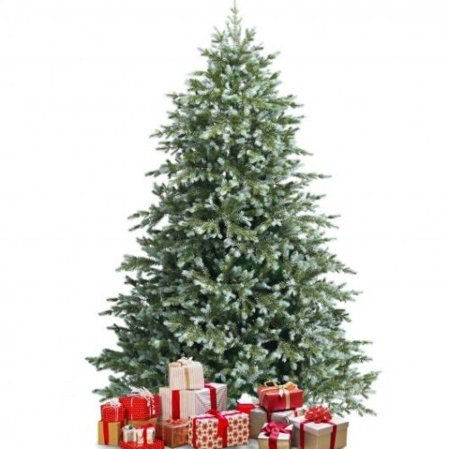 7 Feet Artificial Christmas Tree with 1260 Mixed PE and PVC Tips