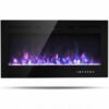 40-Inch Electric Fireplace Recessed with Thermostat