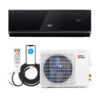 17000 BTU 21 SEER2 208-230V Wifi Enabled Mini Split Air Conditioner and Heater Black