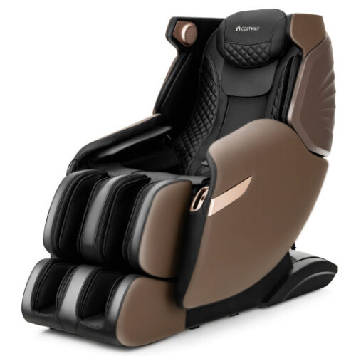 Therapy 21 – 3D SL-Track Electric Full Body Zero Gravity Shiatsu Massage Chair with Heat Roller-Brown