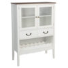 Sideboard Buffet Cabinet with 2 Tempered Glass Doors-White