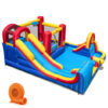 7 in 1 Outdoor Inflatable Bounce House with Water Slides and Splash Pools with 680W Blower