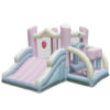 Kids Bounce House with Slide and 2 Boxing Columns Bouncy Castle for Party without Blower