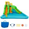 Inflatable Water Park Bounce House with Climbing Wall without Blower