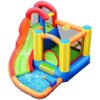 6-in-1 Water Park Bounce House for Outdoor Fun with Blower and Splash Pool