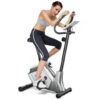 Magnetic Stationary Upright Exercise Bike with LCD Monitor and Pulse Sensor