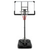 Basketball Hoop with 5.4-6.6FT Adjustable Height and 50 Inch Backboard-Black