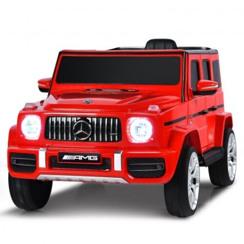 12V Mercedes-Benz G63 Licensed Kids Ride On Car with Remote Control-Red